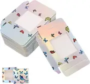 DRESSOOS Butterfly Print Eyelash Storage Box 30pcs False Eyelash Organizer Compact Lash Case Holder Safe Cardboard Plastic