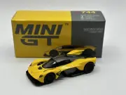 1/64 NEW Mini GT Aston Martin Valkyrie Sunburst Yellow LHD MGT00744-L
