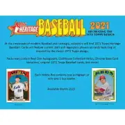 2021 Topps Heritage Baseball Hobby Box Factory Sealed 21TOBH