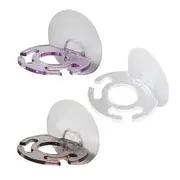 Toothbrush Holder Wall Mount Sucker Suction Cup Toothpaste Storage Rack Bathroom