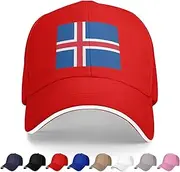 [Generic] National Emblem of Iceland Baseball Cap Icelandic Trucker Dad Hat for Men Women Outdoor Sport Running