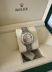 Brand New Rolex Lady-Datejust 279174 Pink Roman Jubilee Complete Set 2024