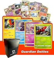 Guardian Deities TCG Random Assortment Bundle || Guaranteed Guardian Deity Quartet + 6 Holographic Cards + 6 High HP Cards + Dan123yal Deck Box