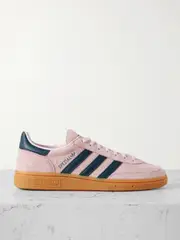 [adidas Originals] adidas Originals - Handball Spezial Leather-trimmed Suede Sneakers - Pink - UK 8.5 UK 8.5 Pink