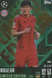 Match Attax 2024 2025 Min-Jae Kim Limited Edition Trading Card