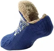 [Tadill] 2x Slipper Socks Indoor Winter Socks Soft Non Skid Adults Home Casual Comfortable Men Women Thick Workout Socking House Socks