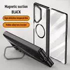 For Samsung Galaxy Z Fold6, Magnetic KickStand Clear Case Cover Screen Protector