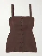 [Faithfull] Faithfull - Corbiere Linen Tank - Brown - x small x small Brown