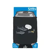 Ow Dont Eat The Thing Back - Funny Novelty Stubby Holder With Base