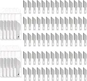 uxcell 100pcs Exacto Knife Blades #7 Hobby Knife Replacement Blades Spare Precision Exacto Blades Hobby Knife Blade Refills for DIY, Art, Cutting, Carving, Scrapbooking, Stencil