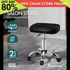 ALFORDSON Salon Stool Square Swivel Barber Hair Dress Chair Gas Lift Lina Black