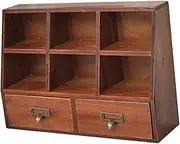 Generic Desktop Countertop Cabinet Cabinet Perfume Organizer Makeup Tray Storage Box Wooden Display Shelf for Countertop Dresser