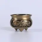 Alloy Three-legged Carved Incense Holder Desktop Incense Holder Office
