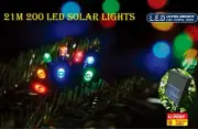 200 LED 20.9M Multi-colored Solar Christmas Wedding Party String Lights