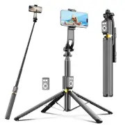 Stick Selfie Phone Tripod - 86.6'' Cell Phone Holder with Detachable Wireless...