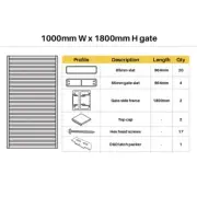 QLD NEW Quickscreen Aluminium Gate Kit Black