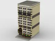 LEGO MOC Custom PDF Modular City Brownstone Residential Building Instructions!