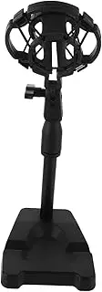 Vaguelly Adjustable Desktop Microphone Stand: Shock Mount 360° Rotating Mic Holder Desk Base For Clear Recording Podcasting Streaming And Use