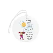 Luggage Tags Jesus psalm 23 children girl scripture Bible verse travel trip gift