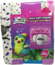 Hatchimals Feel the Egg-citement Silky Soft Throw Blanket 40" x 50"
