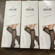 New 3 Pairs New Denier 20 Knee Highs Small Logomania