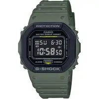 在飛比找森森購物網優惠-CASIO G-SHOCK 軍事風格200米計時錶/綠/DW