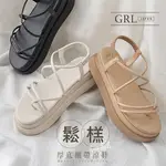 BONJOUR 日本GRL細帶鬆榚厚底涼鞋 ZR887