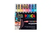 Uni Posca PC-3M Bullet Tip Paint Marker 8pk (Pastel Colours)