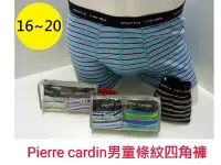 在飛比找Yahoo!奇摩拍賣優惠-【晉新】pierre cardin 男童條紋四角褲 SP10