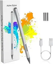Microsoft Surface Pen -Surface Stylus for Surface Pro 11/10/9/X/8/7/6/5/4/3, Surface Go 4/3/2/1, Surface Laptop/Studio/Book 4/3/2/1 Stylus Pen with Palm Rejection, Rechargeable, 4096 Pressure