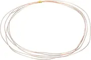 uxcell 99.9% Pure Copper Wire for Jewelry Making, 22 Gauge (0.6mm) Copper Craft Wire 4.9 Feet Beading Jewelry Making Supplies for Crafting Wreath Electroculture Gardening