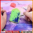 3Pcs Dual Heads Dotting Wax Pen Point Drill Picker Nail Art Studs Dotter (White)