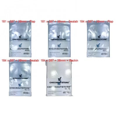 CheckOutStore Crystal Clear Silver Age Comic Book Bags