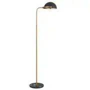 Telbix Lighting Pollard Marble Floor Lamp - Black / Antique Gold