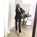 米蘭精品 西裝外套西裝褲兩件套-雙排扣修身休閒韓版女職業套裝3色73XS4