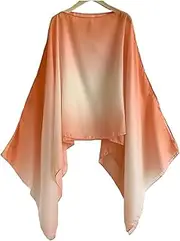 [Generic] Women Plain Colour Travel Shawl Cotton Linen Feel Thin Type Sunscreen Beach Towel Split Shawl ﻿