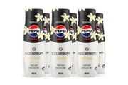 SodaStream Pepsi Max Vanilla Syrup Mix No Sugar 440mL Pack 6 BULK