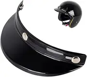 Motorcycle Sun Visor - Helmets Visor with UV Protection - Retro Vintage Style Helmets Shield for Motocross Half Face Helmets