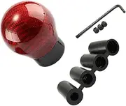 MUCKLILY Carbon Fiber Gear Knob Set Gear Shifts Knob Modification Easy to Install for Cars