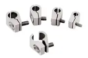 Billet Specialties Line Clamps Suit 3/16" Line With 8-32 x 5/8" S/S Bolts (4 Pack) BS65110
