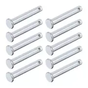 Clevis Pins (6mmx35mm) 20Pcs, Single Hole Flat Head Carbon Steel Fastener Pin