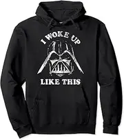 [STAR WARS] Darth Vader I Woke Up Like This Distressed Pullover Hoodie