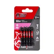 Full Boar PZ2 x 50mm Impact Torsion Bit - 5 Pack