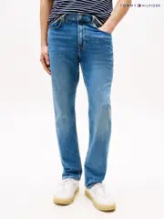 Tommy Hilfiger Blue Light Core Harlem Tapered Leg Jeans (W26920) | $254
