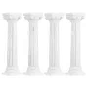 4 Pcs Roman Column Support Rod Cylinder Pillar Stand Cake Wedding