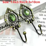 1 Pair Curtain Tieback Holdback Clothing Hat Wall Hook Alloy Rhinestone Chic Red