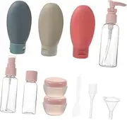 1Set Travel Makeup Bottle Refillable Containers for Lotion Shampoo and Spray Durable Leak Travel Bottles for Skincare Essentials Portable Cosmetic