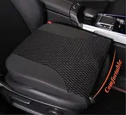 kingphenix Premium Car Seat Cushion, Memory Foam Driver Seat Cushion to Improve Driving View- Coccyx & Lower Back Pain Relief- Seat Cushion for Car, Truck, Office Chair (Black Mesh Cloth)