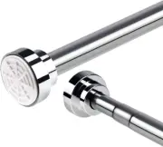 Shower Curtain Rod 107CM-170 CM, Never Rust Non-Slip Spring Tension Curtain R...