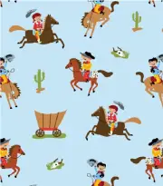 Handmade Placemat Or Table Runner Howdy Pard'ner Blue